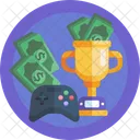 Trofeo De Esport Plataforma De Juego Dinero Icono