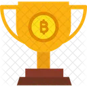 Recompensa De Bloque De Bitcoin Premio Trofeo Icon