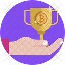 Bitcoin Trofeo Premio Icon