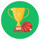 Trofeo De Baloncesto Premio Copa Ganadora Icono