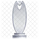 Trofeo De Cristal Premio Logro Icon