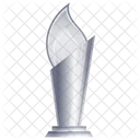 Trofeo De Cristal Premio Logro Icon