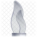 Trofeo De Cristal Premio Logro Icon