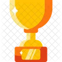 Trofeo Ganador Plano Icono