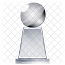 Trofeo globo de cristal  Icono