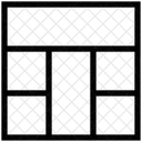 Trois Lignes Mise En Page Icône