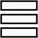 Trois Lignes Contenu Icône