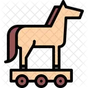 Trojaner Pferd Virus Symbol