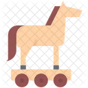 Trojaner Pferd Virus Symbol