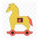 Trojan horse with bomb inside  Icon