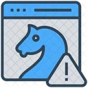 Cyber Crime Trojan Icon