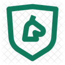 Trojan Shield Shield Caution Icon