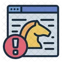 Trojan Website Cybercrime Icon