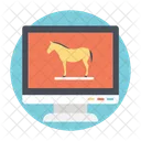 Trojaner Pferd Malware Icon