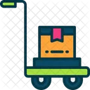 Trolley Box Shipping Icon