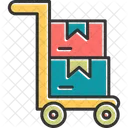 Trolley Shipping Package Icon