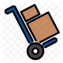 Box Delivery Trolley Icon