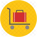 Trolley Luggage Cart Icon