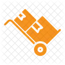 Trolley Packages Logistics Delivery Icon