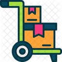 Trolley Package Shop Icon