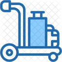 Trolley Suitcase Luggage Cart Icon
