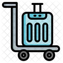 Trolley Cart Luggage Icône