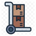 Trolley Package Boxes Icon