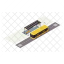Trolleybus Stop  Icon