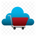 Carrito De Nube Nube Red Icono