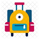 Trolly School Bag Trolly Bag School Icon