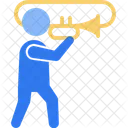Trombone Trumpet Musician Icon