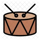 Trommel Musik Stocke Symbol