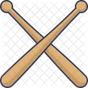 Trommelstocke Musikinstrument Schlaginstrument Symbol