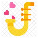 Trompete Musik Herz Symbol
