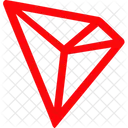Tron Trx Logo Cryptocurrency Crypto Coins Symbol