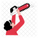 Tronçonneuse  Icône