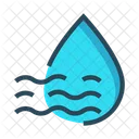 Tropfen Regen Fluss Icon