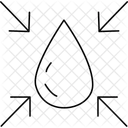 Tropfen- und Pfeilzeichen  Symbol
