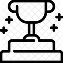 Trophae Auszeichnung Gewinner Symbol