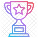 Trophae Champion Gewinner Symbol