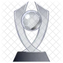 Trophee Globe De Verre Recompense Realisation Icône