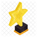 Trophee Triomphe Recompense Etoile Icône