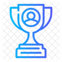Trophy Employee Of The Year Busin Icon
