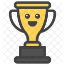 Smiley Trophy Winning Cup Winner Cup Icon
