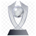 Glass Globe Trophy Award Achievement Icon