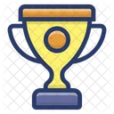 Trophy Writer Trophy Gold Cup Icon