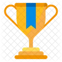 Trophy Ribbon Gold Icon