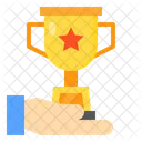 Trophy Hand Award Icon