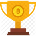 Bitcoin Block Reward Award Trophy Icon