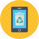 Mobile Recycle Bin Trash Mobile Data Bin Icon
